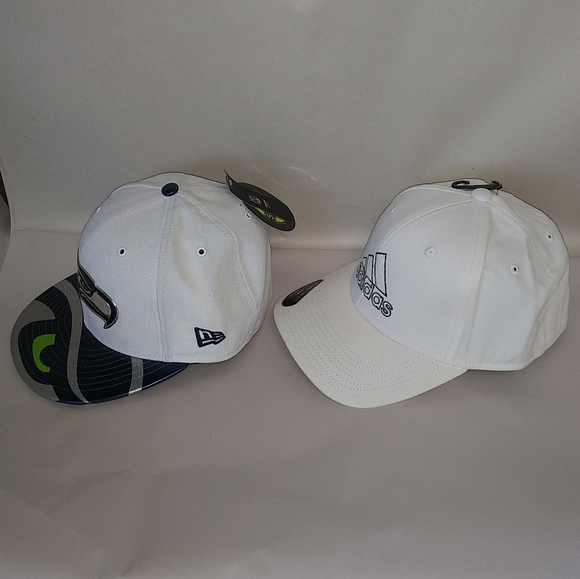 2 New White Hats / Baseball Caps ~ NWT - Picture 6 of 16